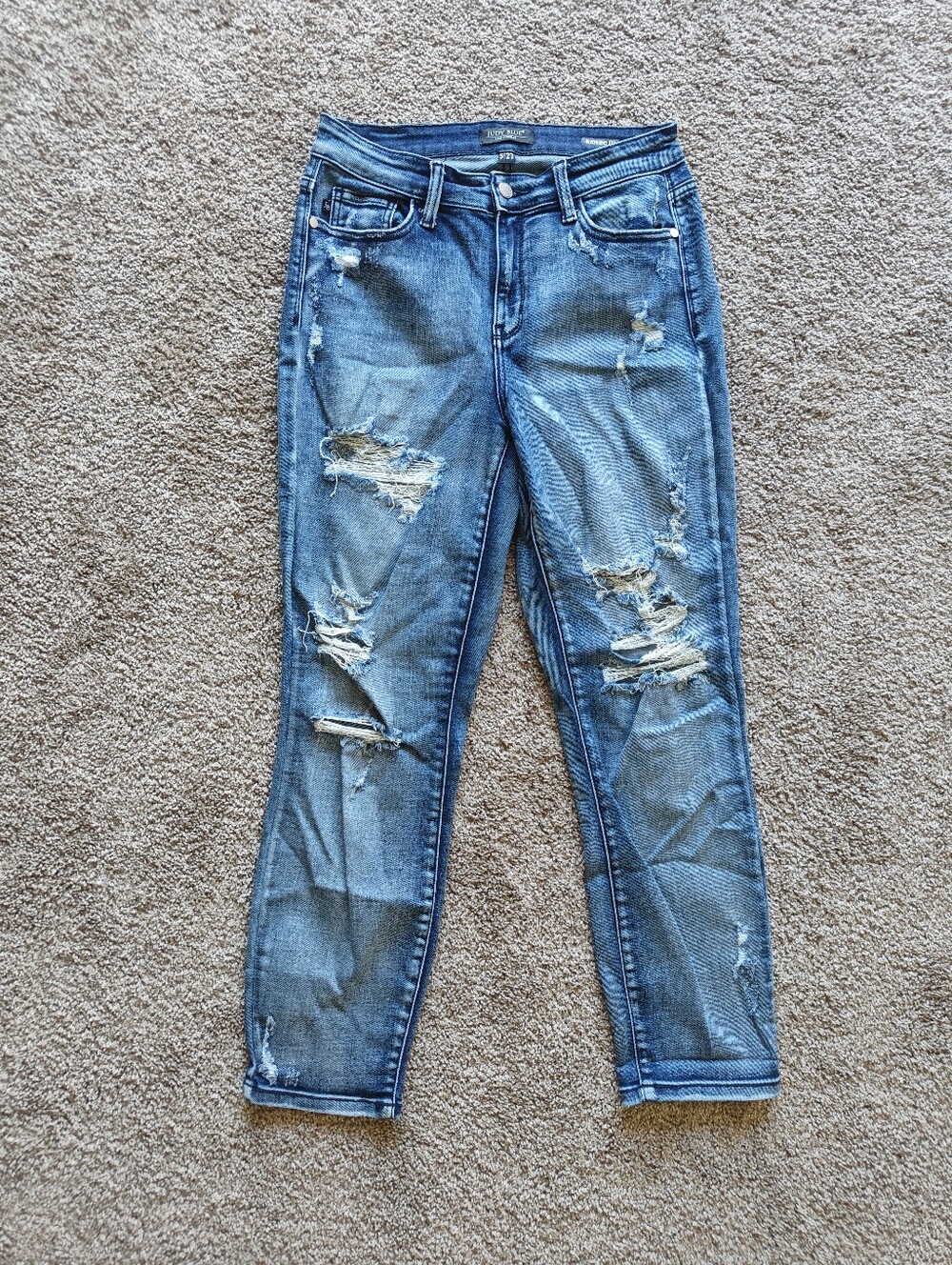 Judy Blue Boyfriend Fit Light Wash Women's Blue Jeans Size 5 | 27